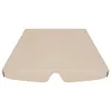 The Living Store Ersatzdach für Hollywoodschaukel Beige Produktbild-Vorschau 4