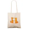 Mr. & Mrs. Panda Tote Bag Füchse Liebe - Transparent - Produktbild-Vorschau 2