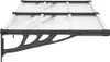 A product shot of a door awning mounted on a white background. Produktbild-Vorschau