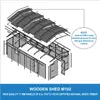 Garage en bois 18 m² - Débarras avec fenêtres - Voir les images du produit 6