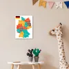 MuchoWow® Poster Bunte Deutschlandkarte 30x40 cm - Produktbild-Vorschau 7