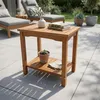 Tavolino in eucalipto oliato - 50 cm - Tavolo da giardino Anteprima dell’immagine prodotto 4