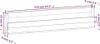 vidaXL Wand-Schuhregale 2 Stk. Weiß 110x9x23 cm Massivholz Produktbild-Vorschau 7