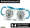Huuraa Kaffeetasse Löwe Sternzeichen Symbol 330ml Blau Produktbild-Vorschau 2