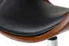 Miliboo - Design-Stuhl auf Rollen Schwarz und Nussbaum BENT Produktbild-Vorschau 6