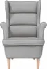 vidaXL Kreslo cloud grey 74x84x100 cm látka Náhľad obrázku produktu 4