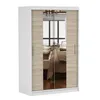 Armoire à portes coulissantes Armoire 120cm blanc/sonoma Voir les images du produit 6