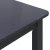 vidaXL Esstisch Schwarz 114x71x75 cm Gummiholz Massiv Produktbild-Vorschau 6