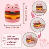 4er Set Squishies Katze Hamburger Anti-Stress Spielzeug für Produktbild-Vorschau 4