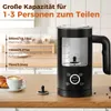 YASHE 4-IN-1 Edelstahl Milchaufschäumer, 10oz/300ml Produktbild-Vorschau 2