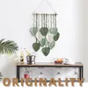 Macramé závěs s listy - Velký, elegantní závěs s peřím v Náhled obrázku produktu 2