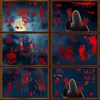 Halloween Fensteraufkleber, Realistisch Halloween Blutige Produktbild-Vorschau 5