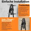 12er Set Wandhaken für Garage, Schwerlast Doppelhaken, Produktbild-Vorschau 9