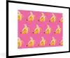 MuchoWow® MuchoWow® Gerahmtes Poster Banane - Muster - Rosa Produktbild-Vorschau 1