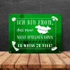 Metallschild in 15x20 cm mit lustigem Spruch - Mein Hund Produktbild-Vorschau 4