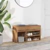 vidaXL Lavica na topánky Artisan dub 80x30x45 cm Materiál Náhľad obrázku produktu 3