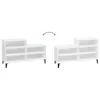 vidaXL Schuhregal Hochglanz-Weiß 102x36x60 cm Holzwerkstoff Produktbild-Vorschau 12
