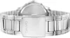 A close-up view of the clasp and bracelet of a silver watch. Produktbild-Vorschau