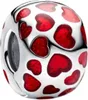 PANDORA Moments Clip-Charm Herzen, 925er Silber, Emaille Produktbild-Vorschau 6