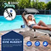 tillvex® Sonnenliege mit Dach und Kopfkissen Grau - Basic Produktbild-Vorschau 6
