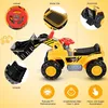 A yellow toy digger with various features highlighted by callouts and text. Anteprima dell’immagine prodotto