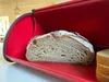 LS-LebenStil Vintage Brotkasten Rot 34cm Metall Retro Produktbild-Vorschau 7