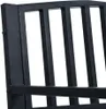 vidaXL Ławka ogrodowa 125 cm stal czarna Podgląd zdjęcia produktu 4
