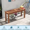 COSTWAY Gartenbank wetterfest, 2-Sitzer Sitzbank ohne Produktbild-Vorschau 4