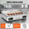 VEVOR Gril électrique commercial, 4400 W, gril semi-plat Voir les images du produit 5