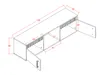 Hängeschrank Lamelix 10 Schrank Wandschrank 135x36x32 cm Produktbild-Vorschau 2