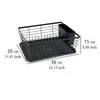 WENKO Abtropfgestell DRIP Schwarz Matte Tropfschale Produktbild-Vorschau 4