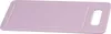 A pink plastic cutting board with a handle is shown on a white background. Produktbild-Vorschau
