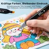 Marker Stifte Set, 204+2 Farben Filzstifte, Doppelspitzen,  Produktbild-Vorschau 6