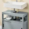 SoBuy FRG128-SG Waschbeckenunterschrank Badmöbel Badschrank Produktbild-Vorschau 6