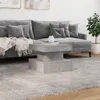 vidaXL Couchtisch mit LED-Leuchten Betongrau 50x50x40 cm Produktbild-Vorschau 2