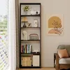 Regał na książki biurowy 5 półek nowoczesny loft czarny Podgląd zdjęcia produktu 5