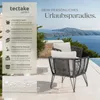 Zahradní lehátko tectake® Sundo v provázkovém designu Náhled obrázku produktu 2