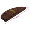vidaXL Stufenmatten 15 Stk. 65x21x4 cm Braun Halbrund Groß Produktbild-Vorschau 8