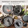 Moritz & Moritz ORGANIC 24 tlg. reaktiv Grau Geschirrset Produktbild-Vorschau 2
