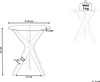 BELIANI Beistelltisch Transparent Sicherheitsglas ø 45 cm Produktbild-Vorschau 7