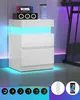 VASAGLE Beistelltisch mit Ladestation, Nachttisch mit Produktbild-Vorschau 5