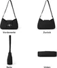 TIAASTAP Damen Handtasche Klein Leder Umhängetasche Vintage Produktbild-Vorschau 3
