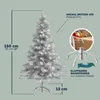 CASARIA® Weihnachtsbaum künstlich 150 cm WEISS dichte Produktbild-Vorschau 7