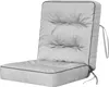 A gray cushion for a swing or bench, shown against a white background. Podgląd zdjęcia produktu