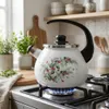 Emaliowany czajnik-gwizdek 2,5 L, kolor eukaliptusowy – Podgląd zdjęcia produktu 2