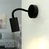 Wandlampe mit Schalter flexibel Schwarz Leselampe Bett Sofa Produktbild-Vorschau 1