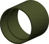 A 3D rendering of a single, dark green, cylindrical pipe connector. Produktbild-Vorschau