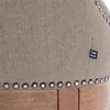 Silla de bar Buckingham, tapizada en tela, patas de madera Vista previa de la imagen del producto 4
