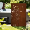 SET Sichtschutz Metall 3x mit Pusteblumenmotiv - 160 cm x Produktbild-Vorschau 2