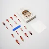 Künstliche Nägel Stiletto Lang Dunkel Rot Blood French Produktbild-Vorschau 4